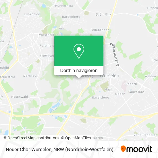 Neuer Chor Würselen Karte