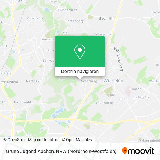 Grüne Jugend Aachen Karte
