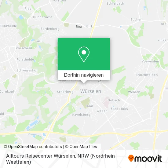 Alltours Reisecenter Würselen Karte