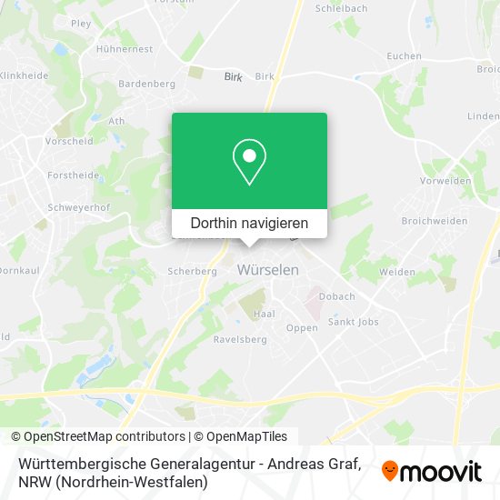 Württembergische Generalagentur - Andreas Graf Karte