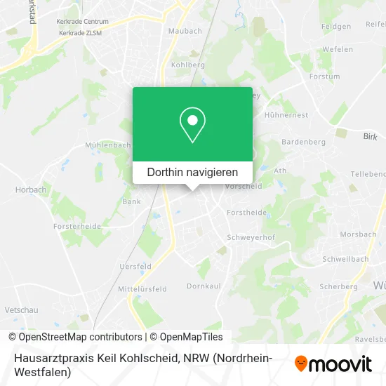 Hausarztpraxis Keil Kohlscheid Karte