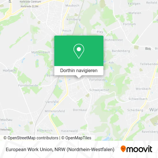 European Work Union Karte