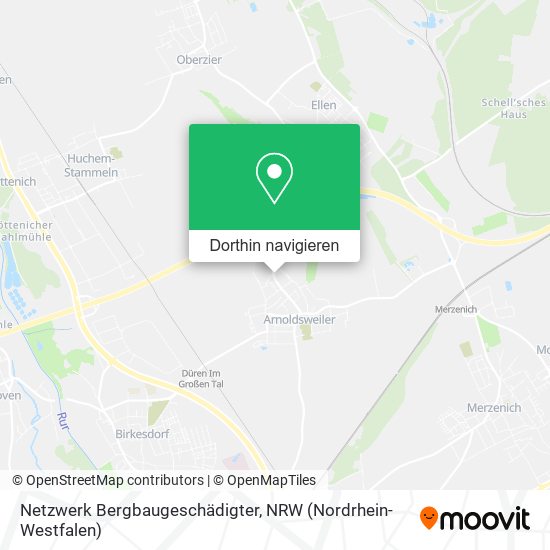 Netzwerk Bergbaugeschädigter Karte