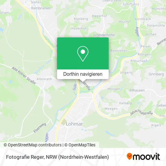 Fotografie Reger Karte