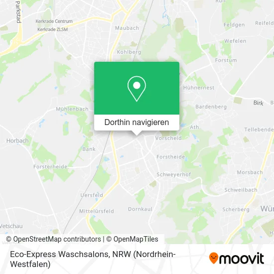 Eco-Express Waschsalons Karte