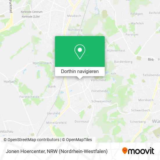 Jonen Hoercenter Karte