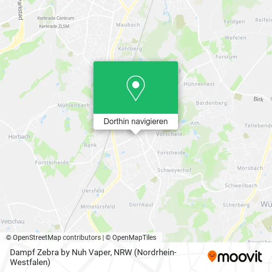 Dampf Zebra by Nuh Vaper Karte