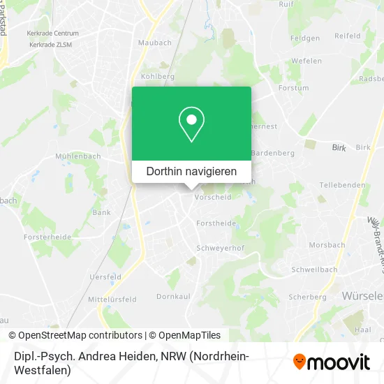 Dipl.-Psych. Andrea Heiden Karte