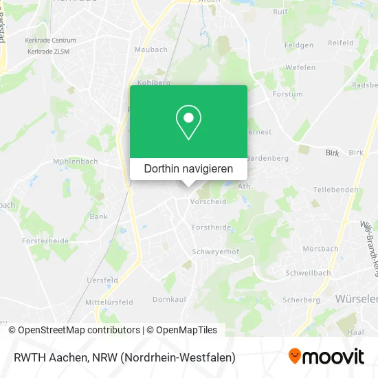 RWTH Aachen Karte