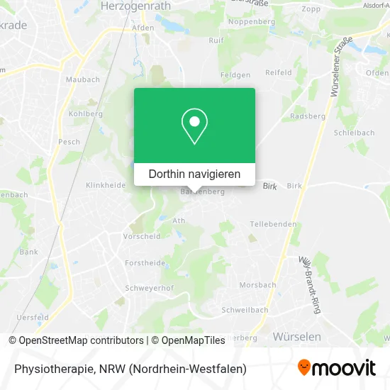 Physiotherapie Karte