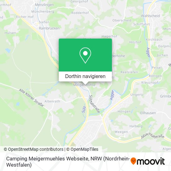 Camping Meigermuehles Webseite Karte