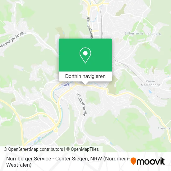 Nürnberger Service - Center Siegen Karte