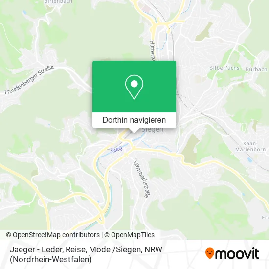 Jaeger - Leder, Reise, Mode /Siegen Karte