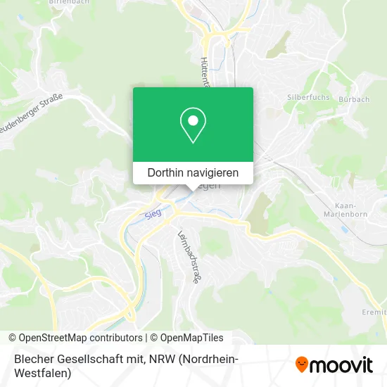 Blecher Gesellschaft mit Karte