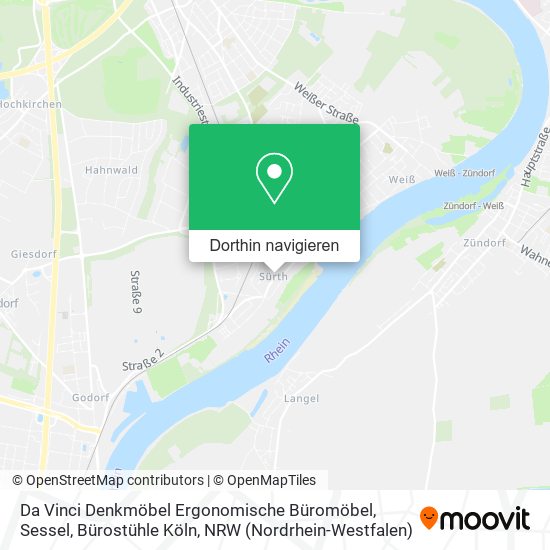 Da Vinci Denkmöbel Ergonomische Büromöbel, Sessel, Bürostühle Köln Karte