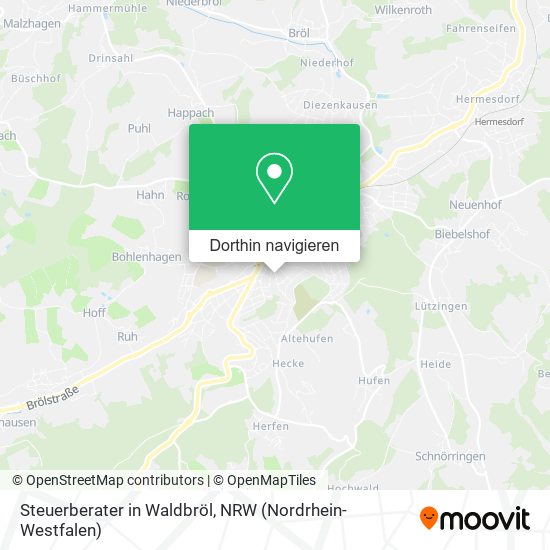 Steuerberater in Waldbröl Karte