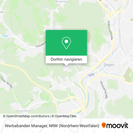 Werbebanden Manager Karte