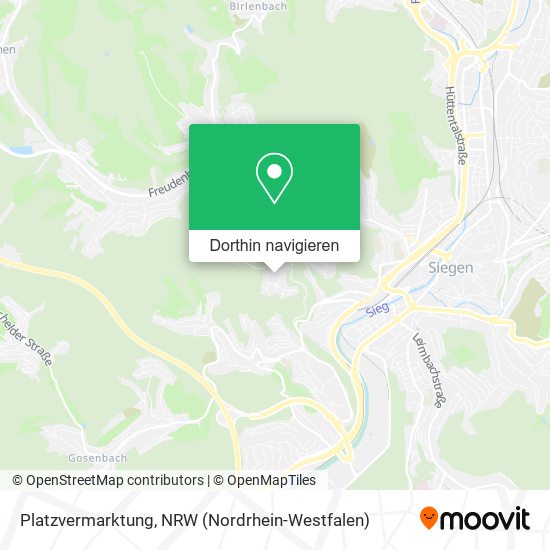 Platzvermarktung Karte