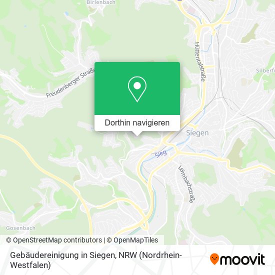 Gebäudereinigung in Siegen Karte