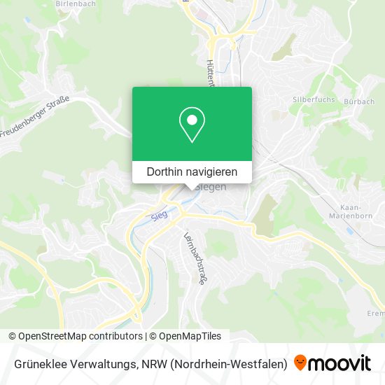 Grüneklee Verwaltungs Karte