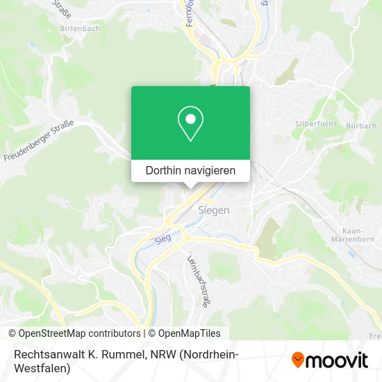 Rechtsanwalt K. Rummel Karte