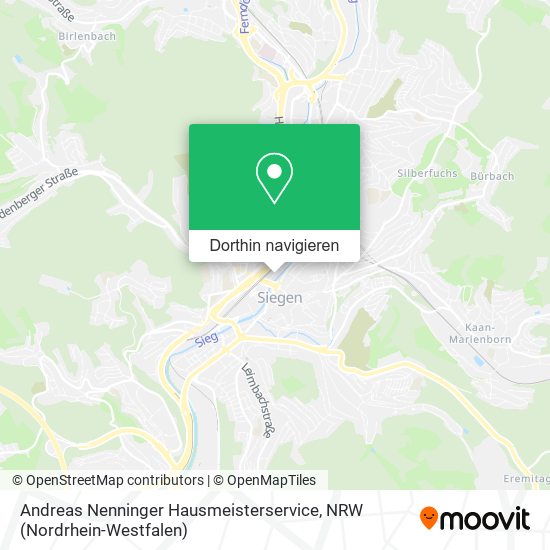 Andreas Nenninger Hausmeisterservice Karte