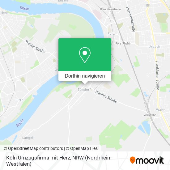 Köln Umzugsfirma mit Herz Karte