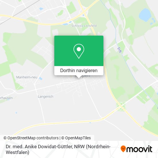 Dr. med. Anike Dowidat-Güttler Karte