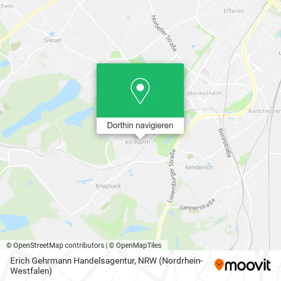 Erich Gehrmann Handelsagentur Karte