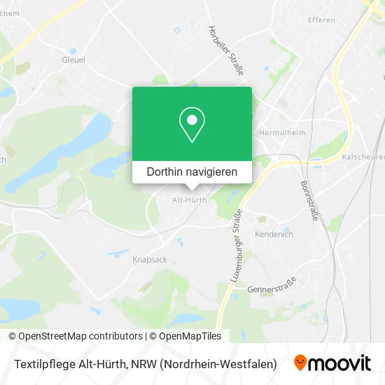 Textilpflege Alt-Hürth Karte