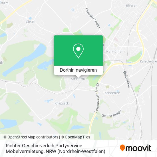 Richter Geschirrverleih Partyservice Möbelvermietung Karte