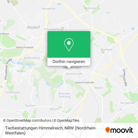 Tierbestattungen Himmelreich Karte