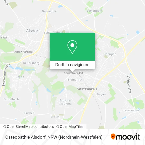 Osteopathie Alsdorf Karte