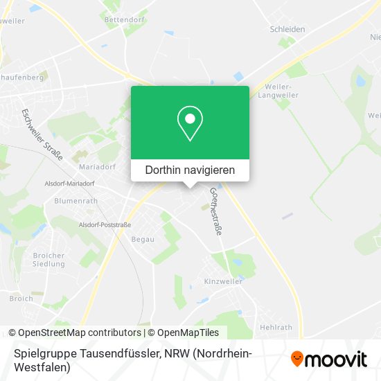 Spielgruppe Tausendfüssler Karte