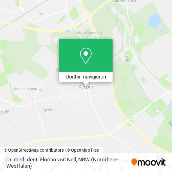 Dr. med. dent. Florian von Nell Karte