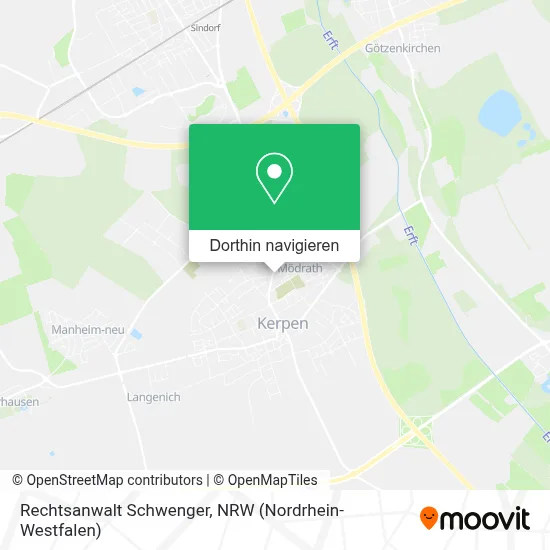 Rechtsanwalt Schwenger Karte