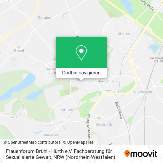 Frauenforum Brühl - Hürth e.V. Fachberatung für Sexualisierte Gewalt Karte