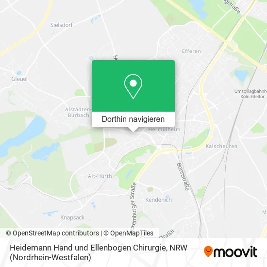 Heidemann Hand und Ellenbogen Chirurgie Karte