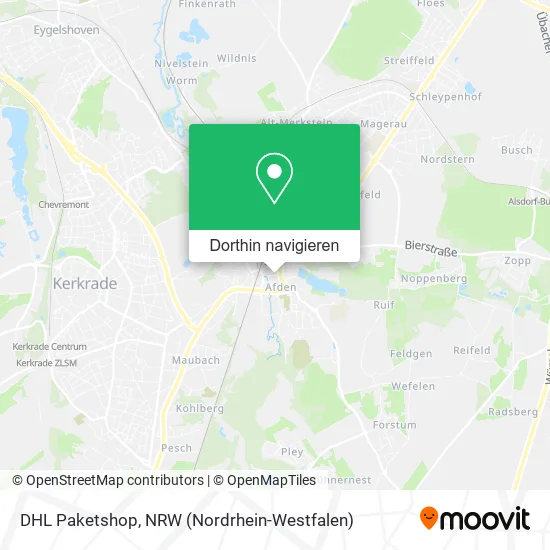 DHL Paketshop Karte