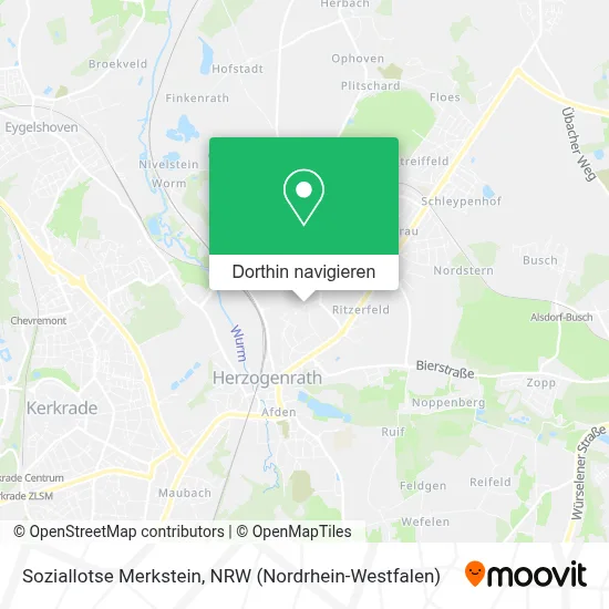 Soziallotse Merkstein Karte