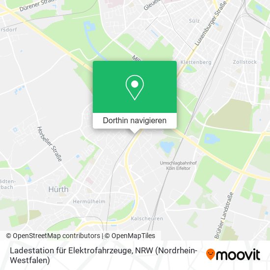 Ladestation für Elektrofahrzeuge Karte