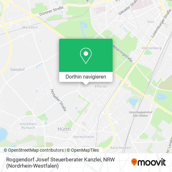 Roggendorf Josef Steuerberater Kanzlei Karte
