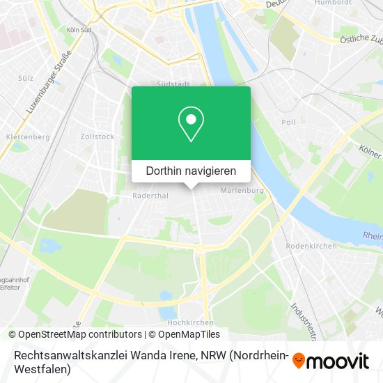 Rechtsanwaltskanzlei Wanda Irene Karte