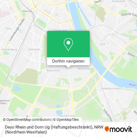 Deyo Rhein und Dom Ug (Haftungsbeschränkt) Karte