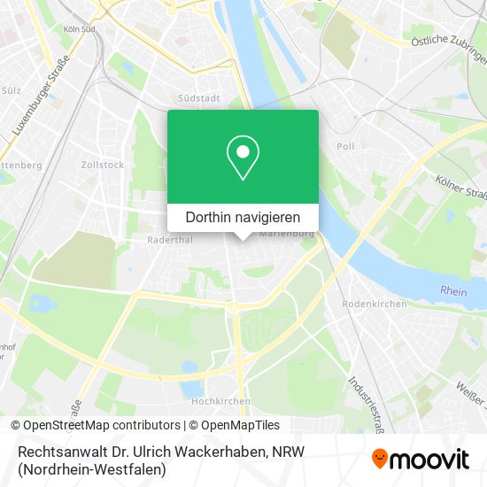 Rechtsanwalt Dr. Ulrich Wackerhaben Karte