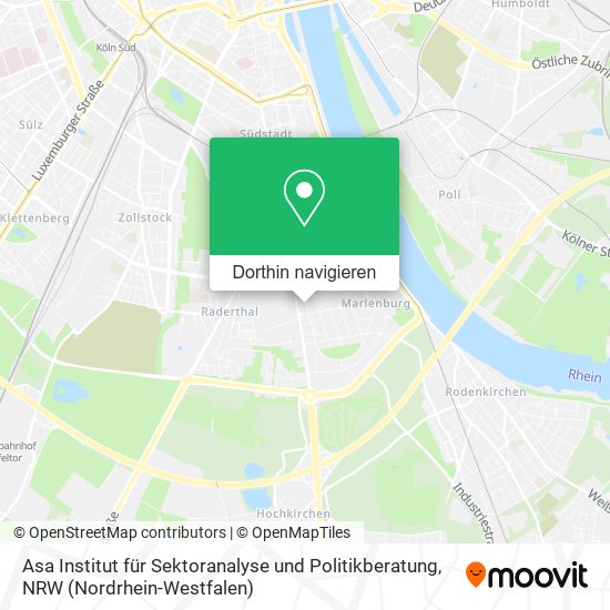 Asa Institut für Sektoranalyse und Politikberatung Karte