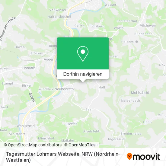 Tagesmutter Lohmars Webseite Karte