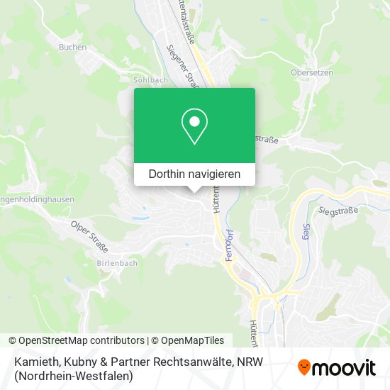 Kamieth, Kubny & Partner Rechtsanwälte Karte