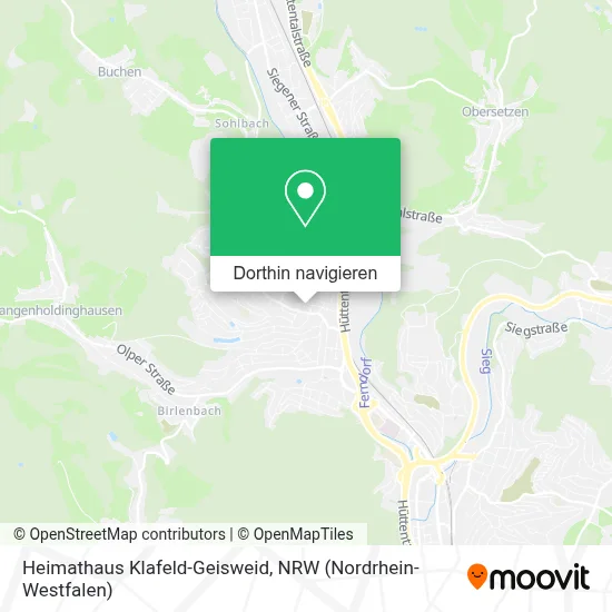 Heimathaus Klafeld-Geisweid Karte