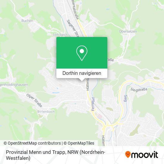 Provinzial Menn und Trapp Karte